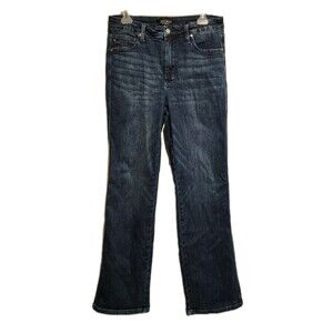 Judy Blue Mid-Rise Tummy Control Classic Straight Leg Jeans Dark Wash Size 13/31